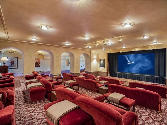 The property boats a cinema accessed by underground tunnel. Pic credit: Anthony Barcelo
