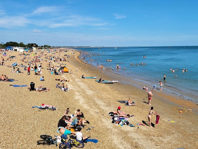 Kevin Fryer captured the glorious sunshine which basked over Portsmouth last weekend using his drone.
