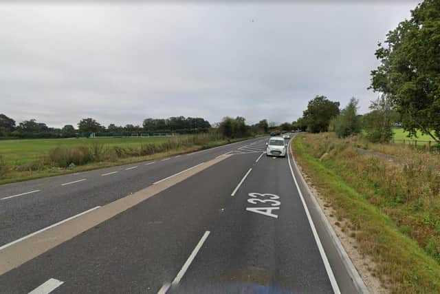A man in his 60s was killed in a crash on the A33 in Basingstoke. Picture: Google Street View.