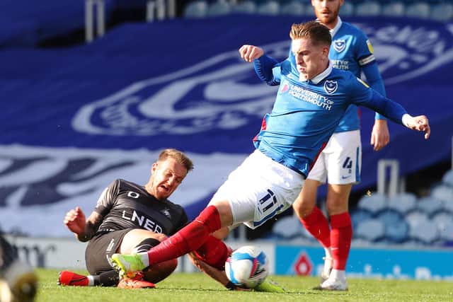 Ronan Curtis has been out of sorts for Pompey so far this season. Picture: Joe Pepler