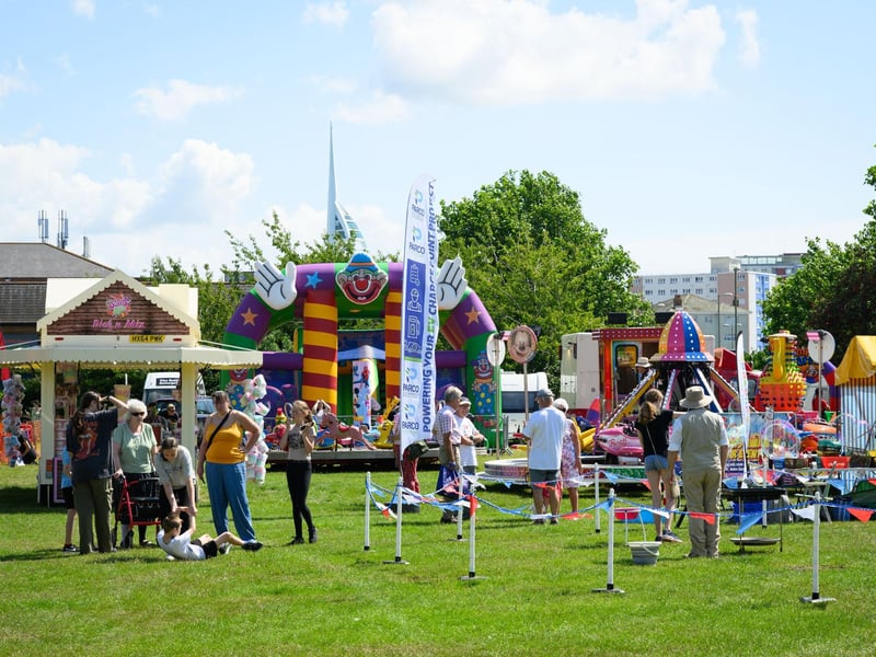 Families headed to Party in the Park at Walpole Park, Gosport, for a day of children's activities, stalls, and live music.Picture: Keith Woodland (270721-39)