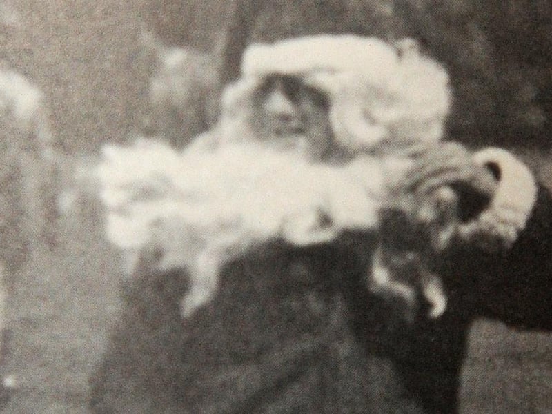 A famous moment as Santa (AKA teenage fan Geoff Peters) charges on to the pitch in the 85th minute. The invasion created the stoppage time in which Alan Biley scored two headers to deliver victory in front of a crowd of 22,446.