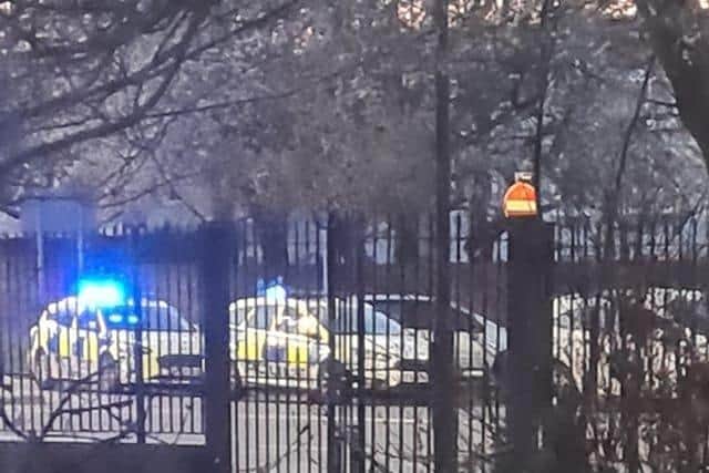 Police on the scene in London Road, North End. Picture submitted by Warren Keeling to Facebook page Portsmouth News - Breaking News and Incidents.