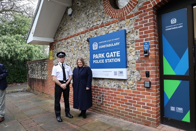 The commissioner also opened Park Gate police station, which was shut to the public more than ten years ago, and is now open on Tuesdays,Thursdays and Saturdays. The openings come as part of  her plan to improve access to policing for the public.