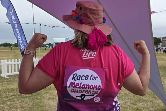 Becky took part in Race for Life Portsmouth and is keen to share how to enjoy the sun safely