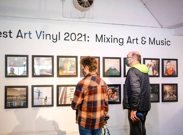 The Best Art Vinyl exhibition at The Spring. Picture: James White Photography