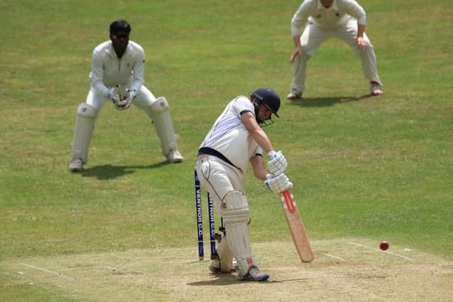 Ventnor's Rob Snell on his way to 60 against Portsmouth. Picture by Dave Reynolds