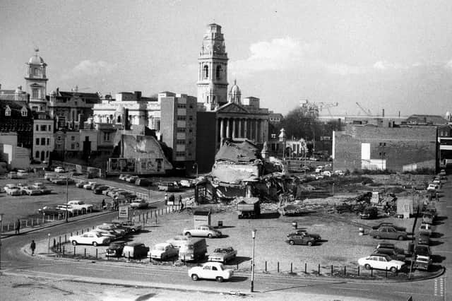 The redevelopment of the Guildhall Square area of Portsmouth about 1970