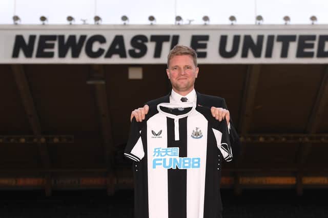 Former Pompey defender Eddie Howe is unveiled at Newcastle. (Photo by Stu Forster/Getty Images)