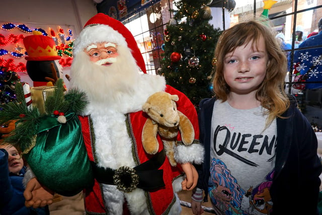 Sophie, 8. Leigh Park Christmas grotto at Greywell Shopping Centre, Leigh Park, Havant Picture: Chris Moorhouse (jpns 251123-44)