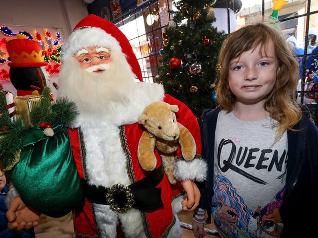 Sophie, 8. Leigh Park Christmas grotto at Greywell Shopping Centre, Leigh Park, Havant Picture: Chris Moorhouse (jpns 251123-44)