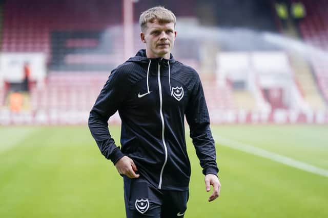 Terry Devlin will get his first taste of competitive action at Fratton Park with the visit of Fulham Under-21s. Picture: Jason Brown/ProSportsImages