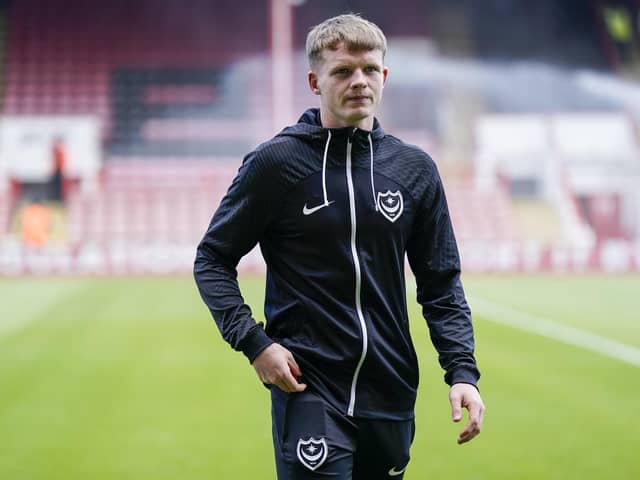 Terry Devlin will get his first taste of competitive action at Fratton Park with the visit of Fulham Under-21s. Picture: Jason Brown/ProSportsImages