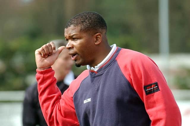 Jon Gittens during his time as Fareham Town manager.
PIC MICK YOUNG
