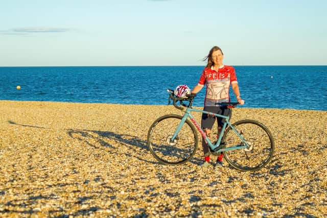 Marcia Roberts from Portsmouth is taking on a Guinness World Record attempt at a cycle from Lands End to John o'Groats and back in eight days and 12 hours