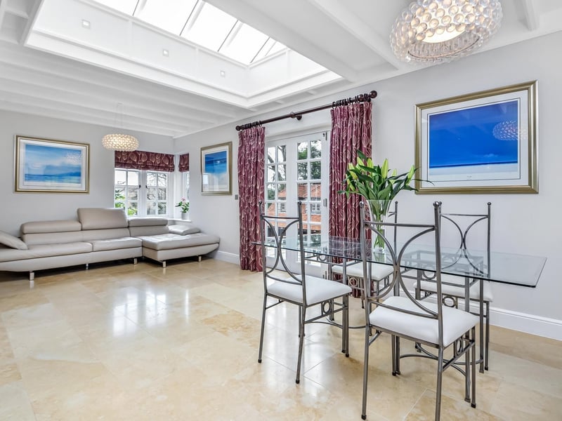 This four bedroom detached house in Hambledon is on sale for £1,895,000. It is listed by Fine and Country