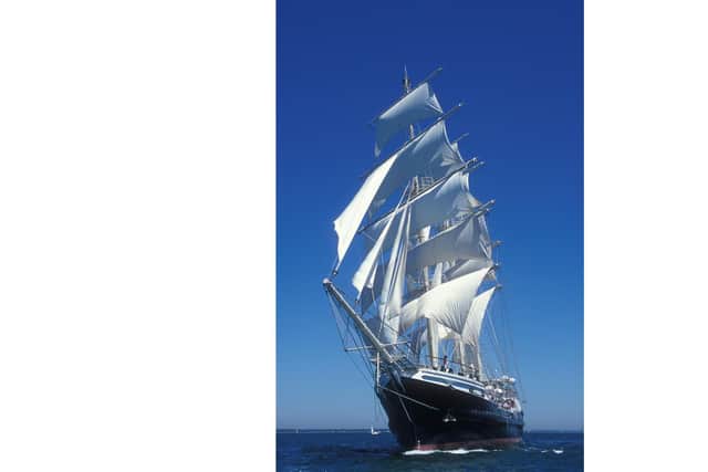 Tenacious under sail