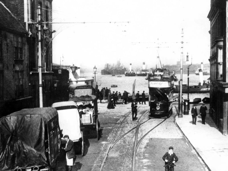The Point - A very busy Broad Street 1910