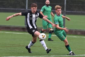 Cowplain (green) v Emsworth. Picture: Sam Stephenson