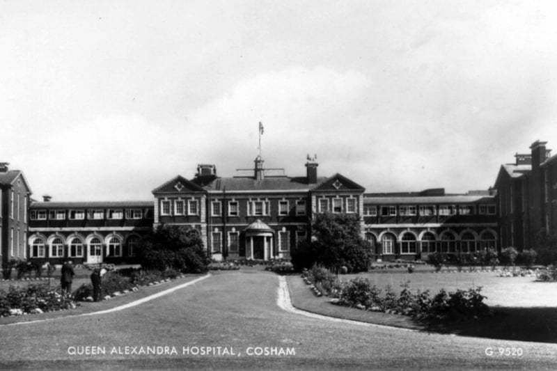 Queen Alexandra Hospital taken sometime in the middle of the last century.
Compare it to today's bustling and busy building and one would never think it the same place. 
All of what we see here has either been demolished or built over . The beautifully kept rose gardens were a credit to the men who tended them. Picture: Courtesy of Valerie Petrie