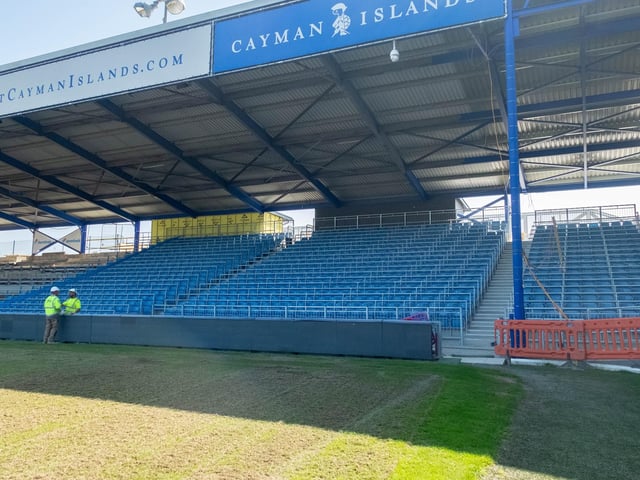 Work continues to progress in the Milton End, which will house up to 3,200 supporters when complete.