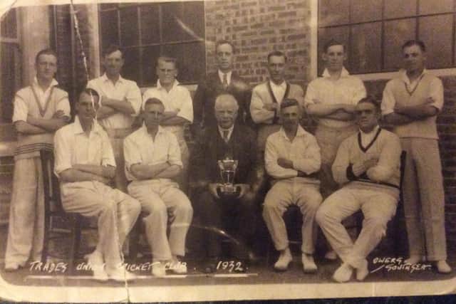 Trades Union Cricket Club, 1932. But can anyone name the players?