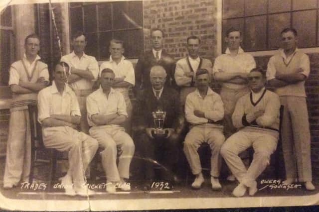 Trades Union Cricket Club, 1932. But can anyone name the players?
