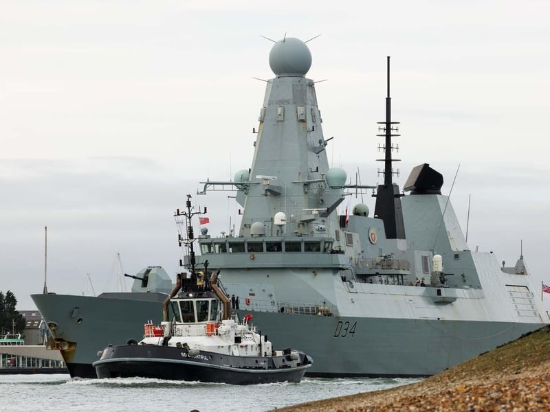 HMS Diamond has been deployed in the Red Sea for the past few weeks.