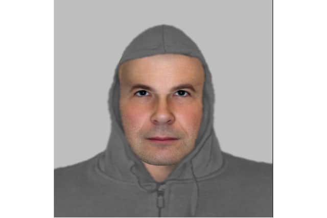 Officers investigating a sexual assault in Portsmouth last month now have this e-fit image to release to the public.
It was reported to on Sunday November 20 at approximately 5.45pm, a 19-year-old woman was walking down the alleyway that links Wellington Street and Aldwell Street in the direction of Somers Road.
The woman was about halfway down the alleyway when she was approached by a man who then touched her inappropriately over her clothing and attempted to pull her to the ground.
Efit released December 8, 2022