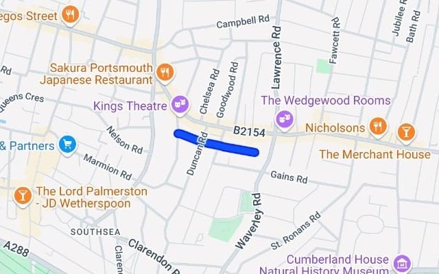 A property in Collingwood Road, Southsea, sold for £200,000 in 2024.