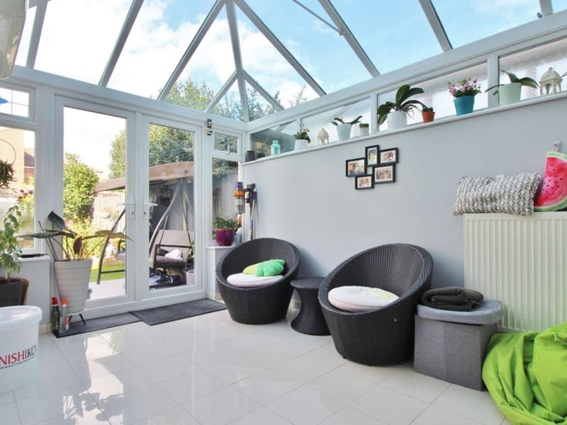 The listing says:"Ground floor accommodation comprises open plan living space with two reception rooms leading onto an 18ft fitted kitchen, a conservatory at the rear of the property and a downstairs W.C. To the first floor, you will find three double bedrooms and a four-piece family bathroom."