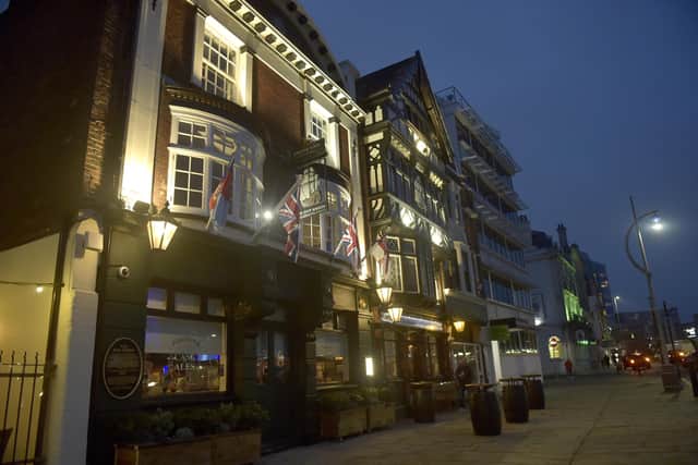 The Ship Anson in The Hard, Portsea, Portsmouth. Picture: Sarah Standing (170223-9789)