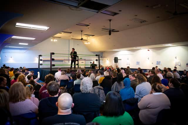 Magic Martin entertaining the crowd at a recent venom show.