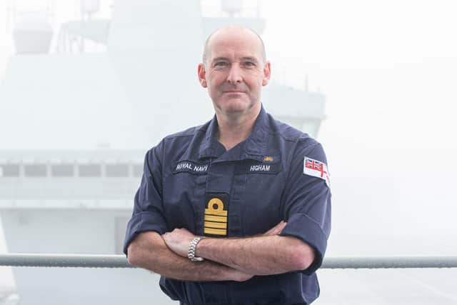 Pictured:Captain Steve Higham on board of HMS Prince of Wales

Picture: Habibur Rahman