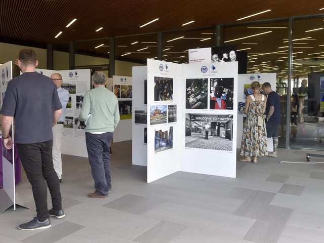 The 125 years celebrating Portsmouth FC in photographs exhibition is on show at Ravelin Sports Centre in Portsmouth and will be on display until Sunday, August 18, 2024.
Picture: Sarah Standing (050824-8997)