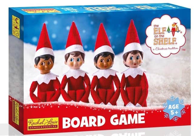 The Elf on the Shelf board game, designed by Rachel Lowe, from Portsmouth 