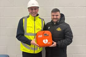 Moneyfields FC received the PAD from Taylor Wimpey.