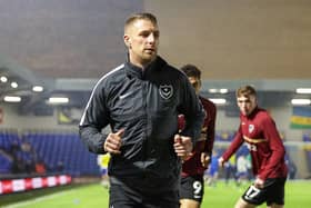 Former Pompey defender Lee Brown made the move to AFC Wimbledon in January