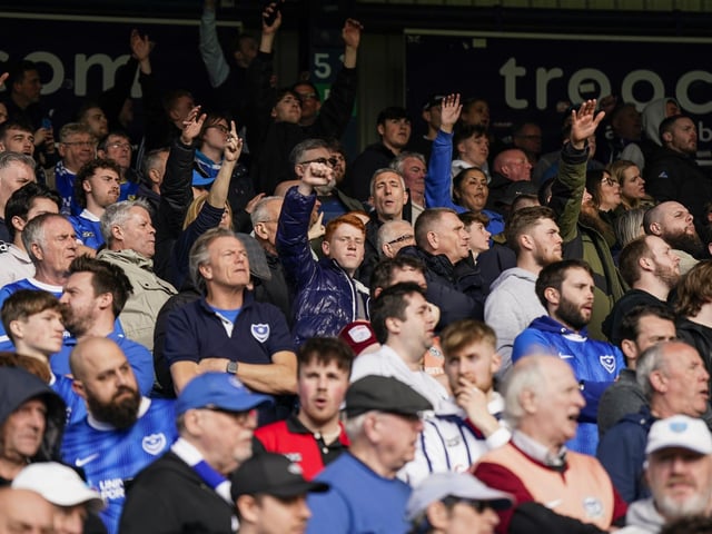 Pompey fans didn't have far to travel to the game at Wycombe.