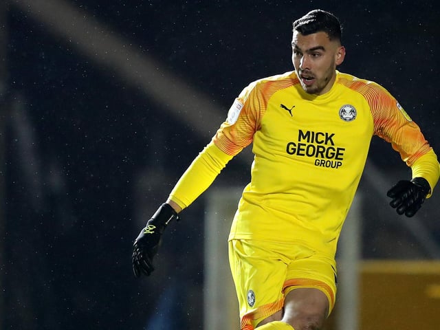 The Peterborough goalkeeper went on loan to Maidenhead in January 2022 and made 16 appearances for the National League side last term. Picture: David Rogers/Getty Images