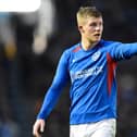 Andy Cannon (14) of Portsmouth during the EFL Sky Bet League 1 match between Portsmouth and Ipswich Town at Fratton Park, Portsmouth, England on 21 December 2019.