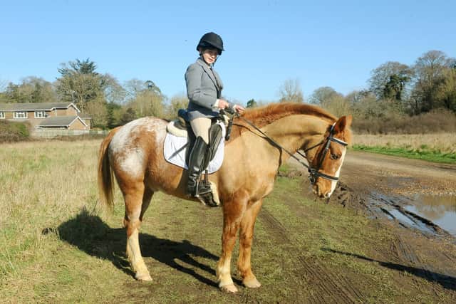 Freddie has had success in international dressage competitions with Drift. Picture: Sarah Standing (090321-4604)