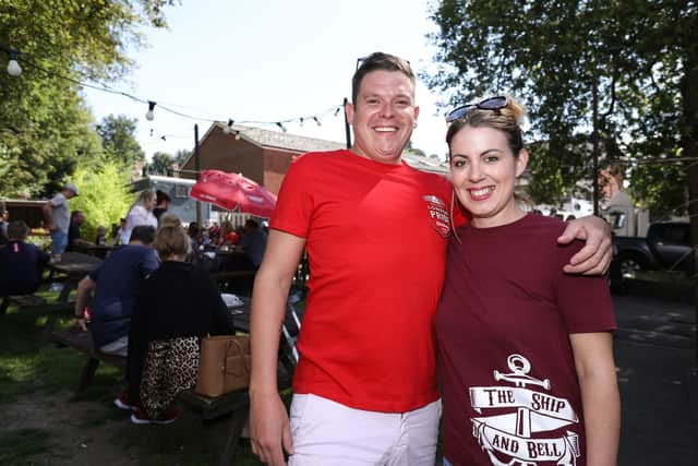 Business partners Mikey Albery and Gemma Oldfield are the tenants at the Ship and Bell in Horndean
Picture: Chris Moorhouse  (jpns 280821-11)