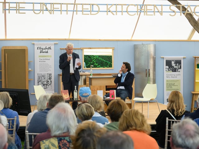 Pictured is: Crowds listening to talks in the tent Picture: Keith Woodland (140921-22)