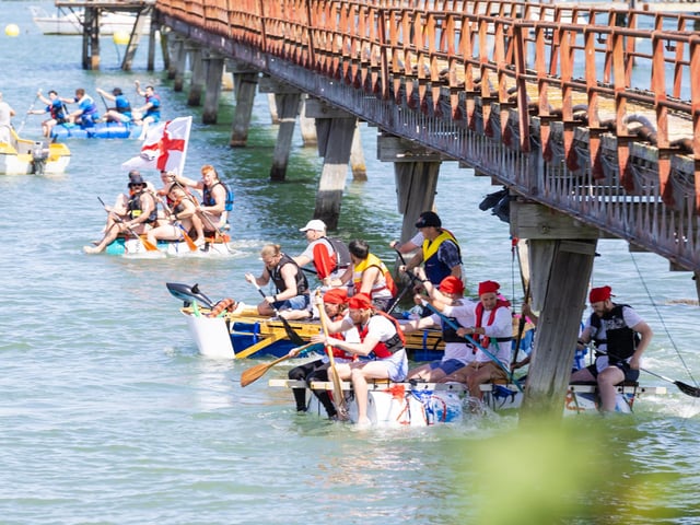 Jolly Roger Raft Race in Gosport on Saturday August 1