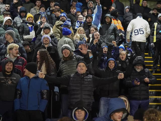 Pompey fans remained in good spirits despite the Blues' Cup exit.