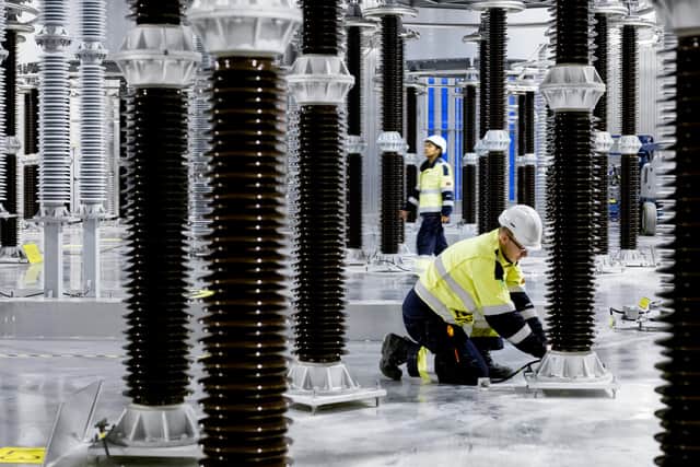An image provided by Aquind of inside an existing converter station. Picture: ABB