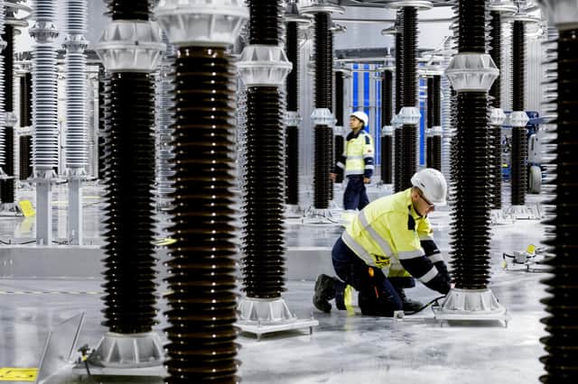 An image provided by Aquind of inside an existing converter station. Picture: ABB