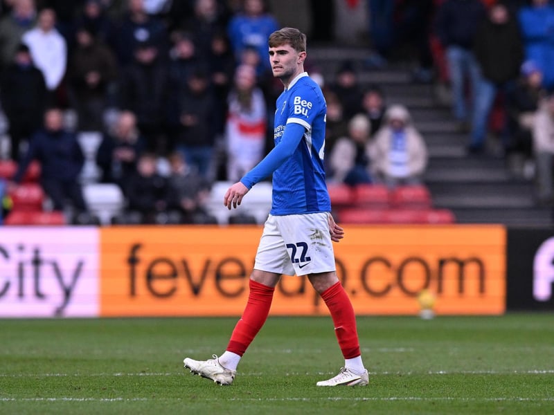 (Replaced by Jordan Williams on 73 mins) Continues to excel at left-back, raising the question of whether Pompey need to strengthen that part of the pitch after all. Strong, committed and loves a charge down the flank.