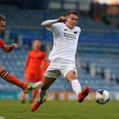 Flashback - current US Portsmouth Harry Birmingham defender, left, in action for AFC Portchester during their 2017/18 Portsmouth Senior Cup final against Hawks at Fratton Park. Picture: Chris Moorhouse